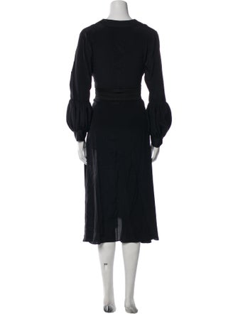 Silvia Tcherassi V-Neck Midi Length Dress