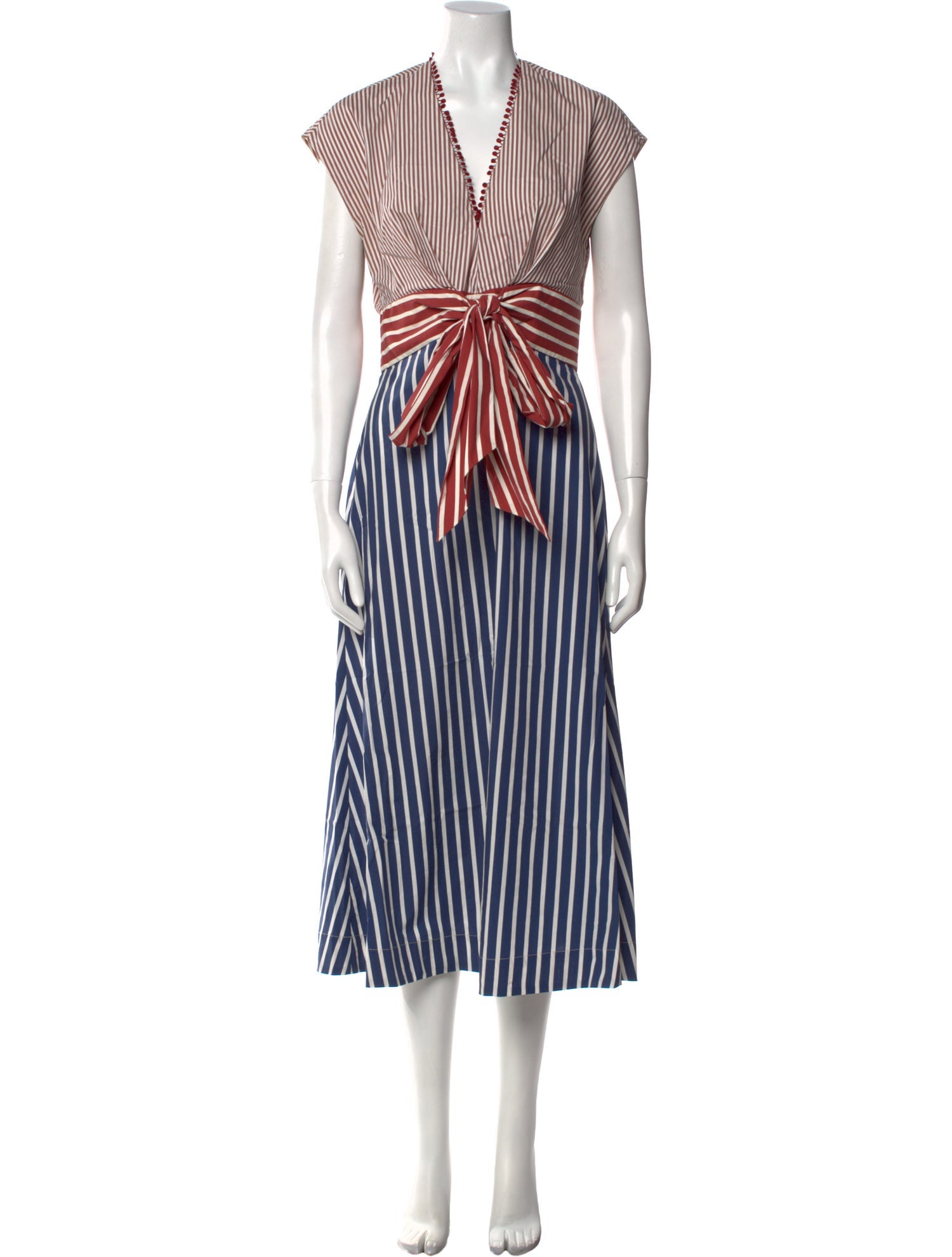 Silvia Tcherassi Striped Long Dress