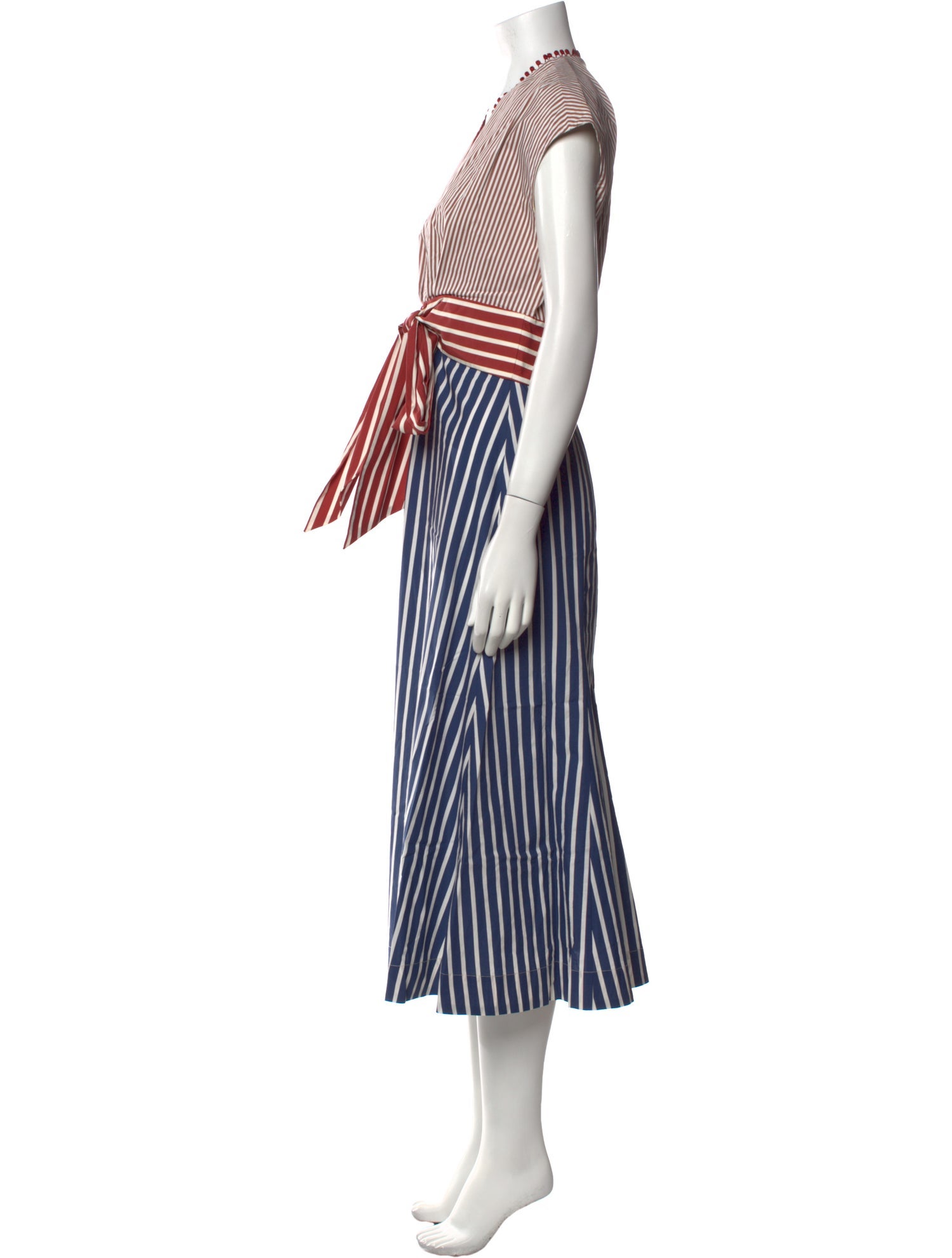 Silvia Tcherassi Striped Long Dress