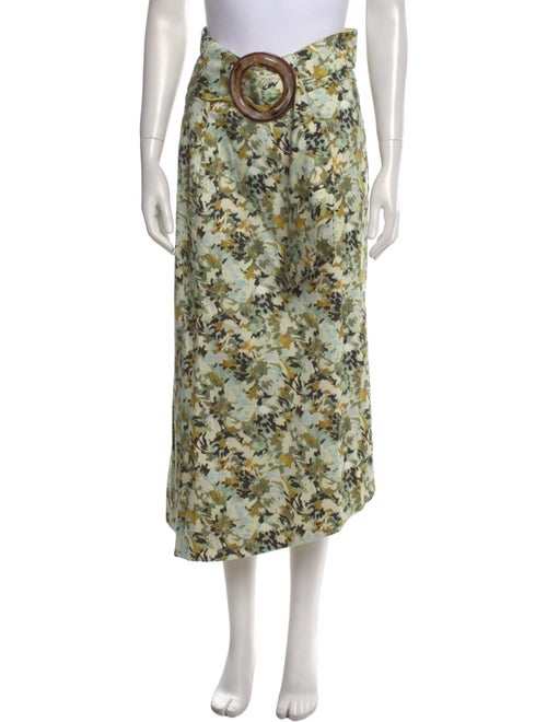 Silvia Tcherassi Floral Print Midi Length Skirt