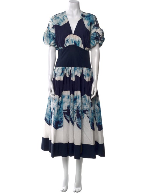 Silvia Tcherassi Floral Print Midi Length Dress