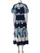 Silvia Tcherassi Floral Print Midi Length Dress