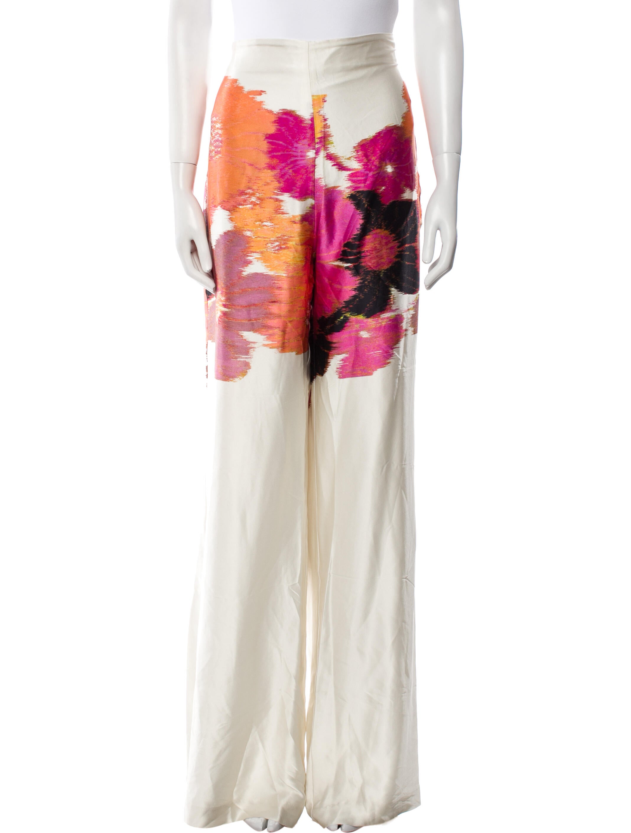 Silvia Tcherassi Silk Wide Leg Pants w/ Tags