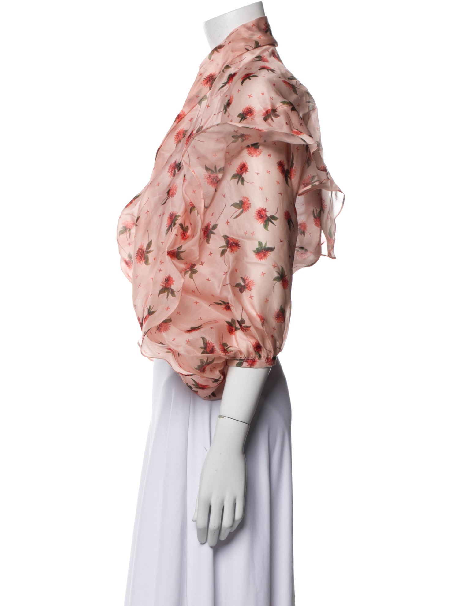 Silvia Tcherassi Silk Floral Print Bolero