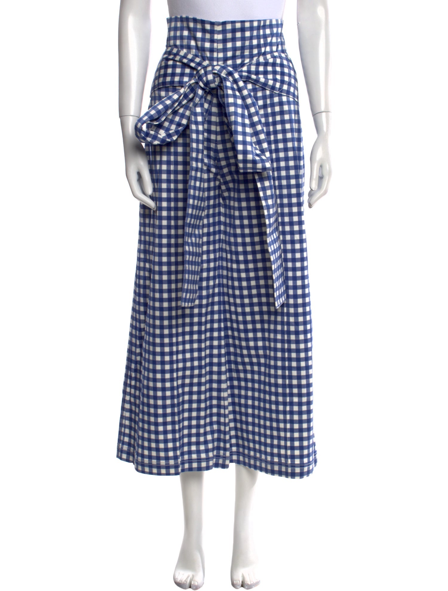 Silvia Tcherassi Plaid Print Wide Leg Pants