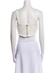 Silvia Tcherassi Square Neckline Sleeveless Crop Top