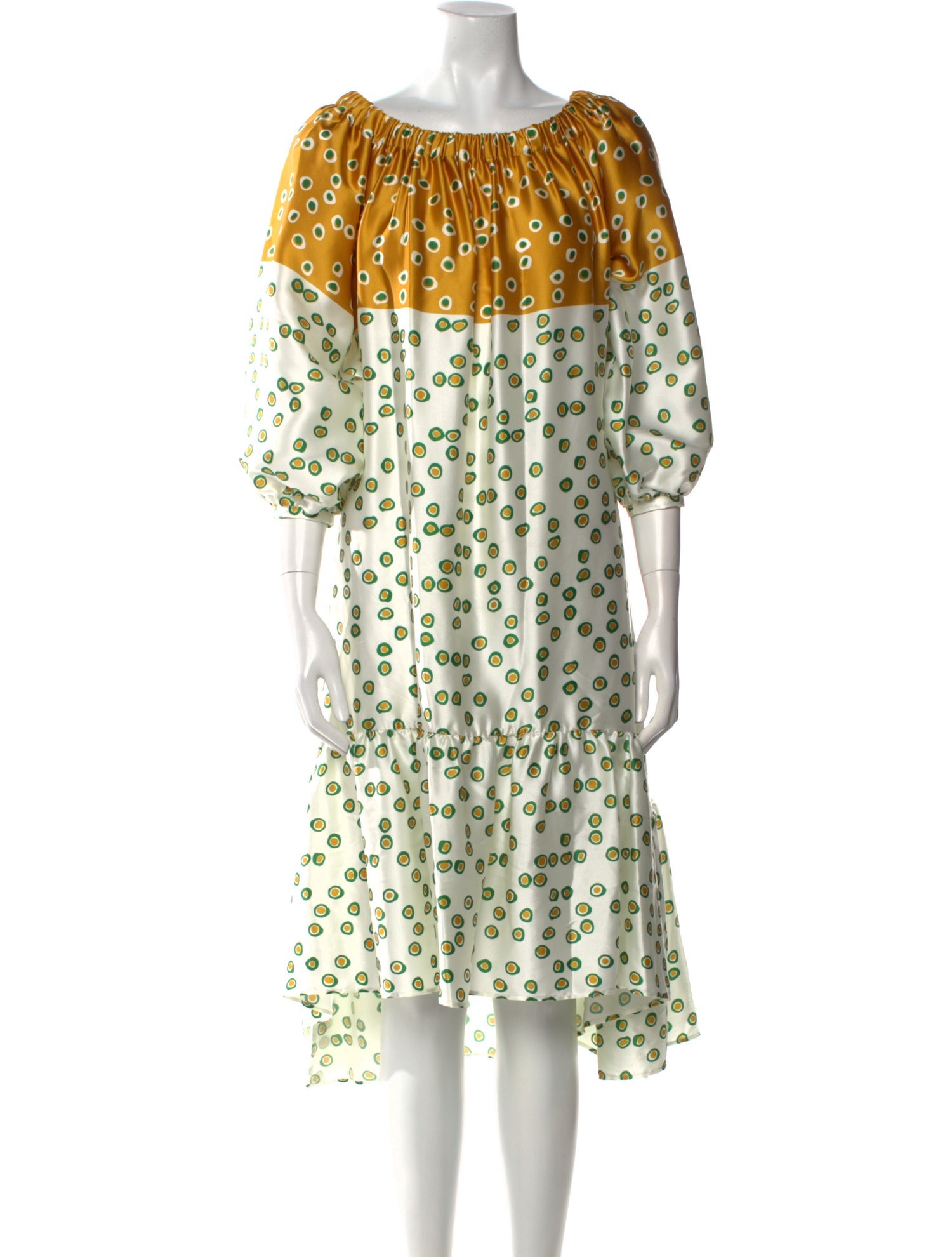 Silvia Tcherassi Polka Dot Print Midi Length Dress