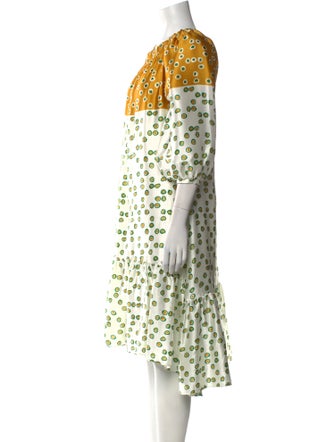 Silvia Tcherassi Polka Dot Print Midi Length Dress