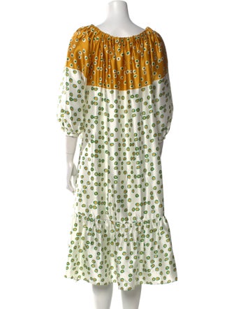 Silvia Tcherassi Polka Dot Print Midi Length Dress