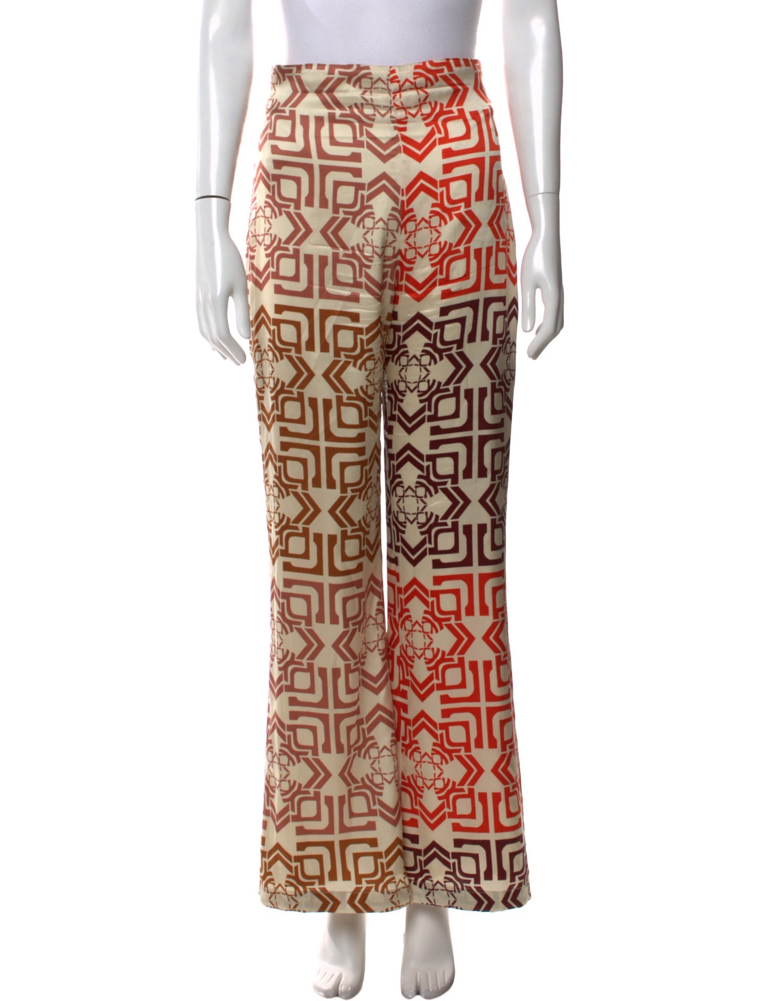 Silvia Tcherassi Silk Wide Leg Pants