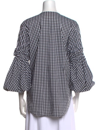 Silvia Tcherassi Printed V-Neck Blouse