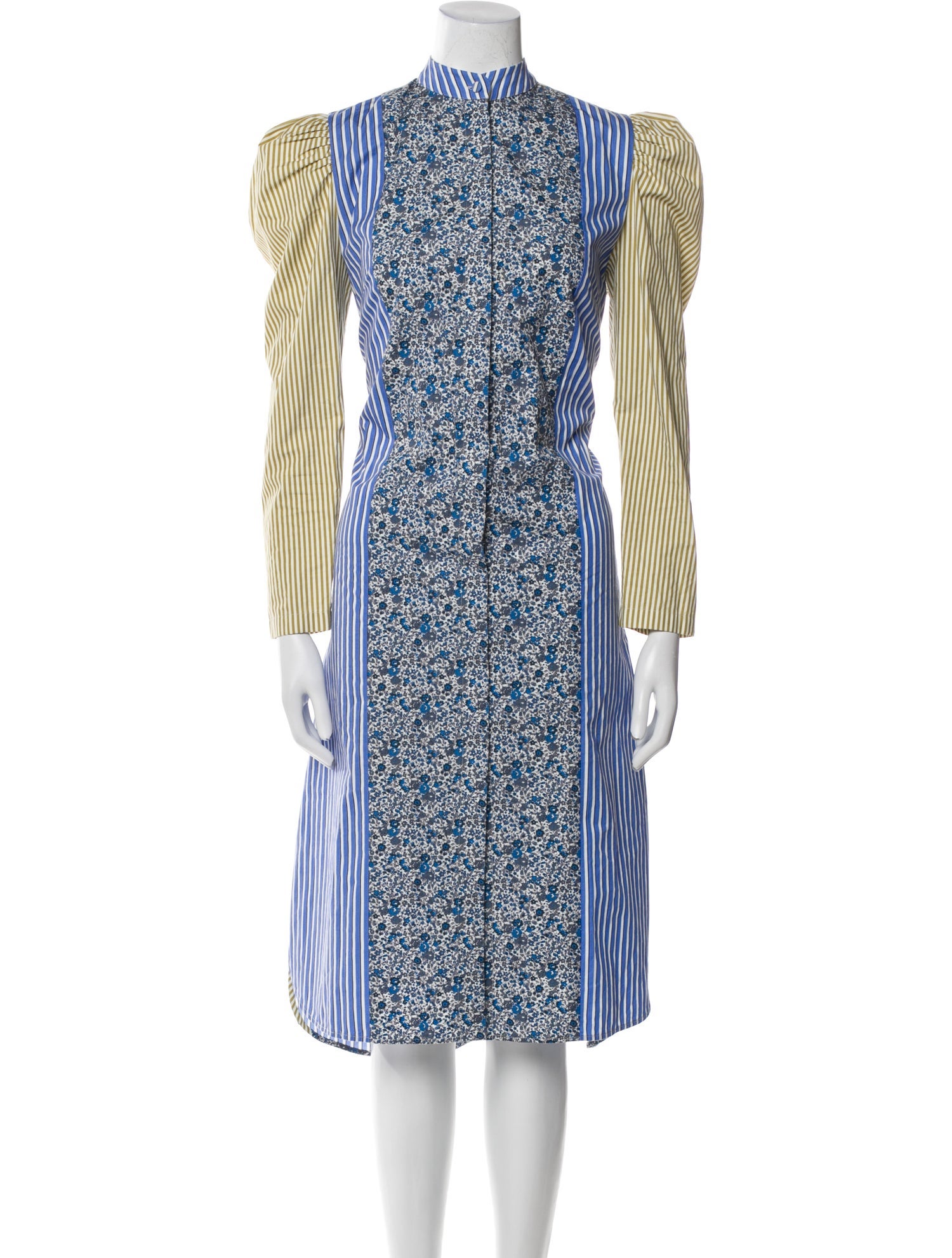 Silvia Tcherassi Striped Midi Length Dress