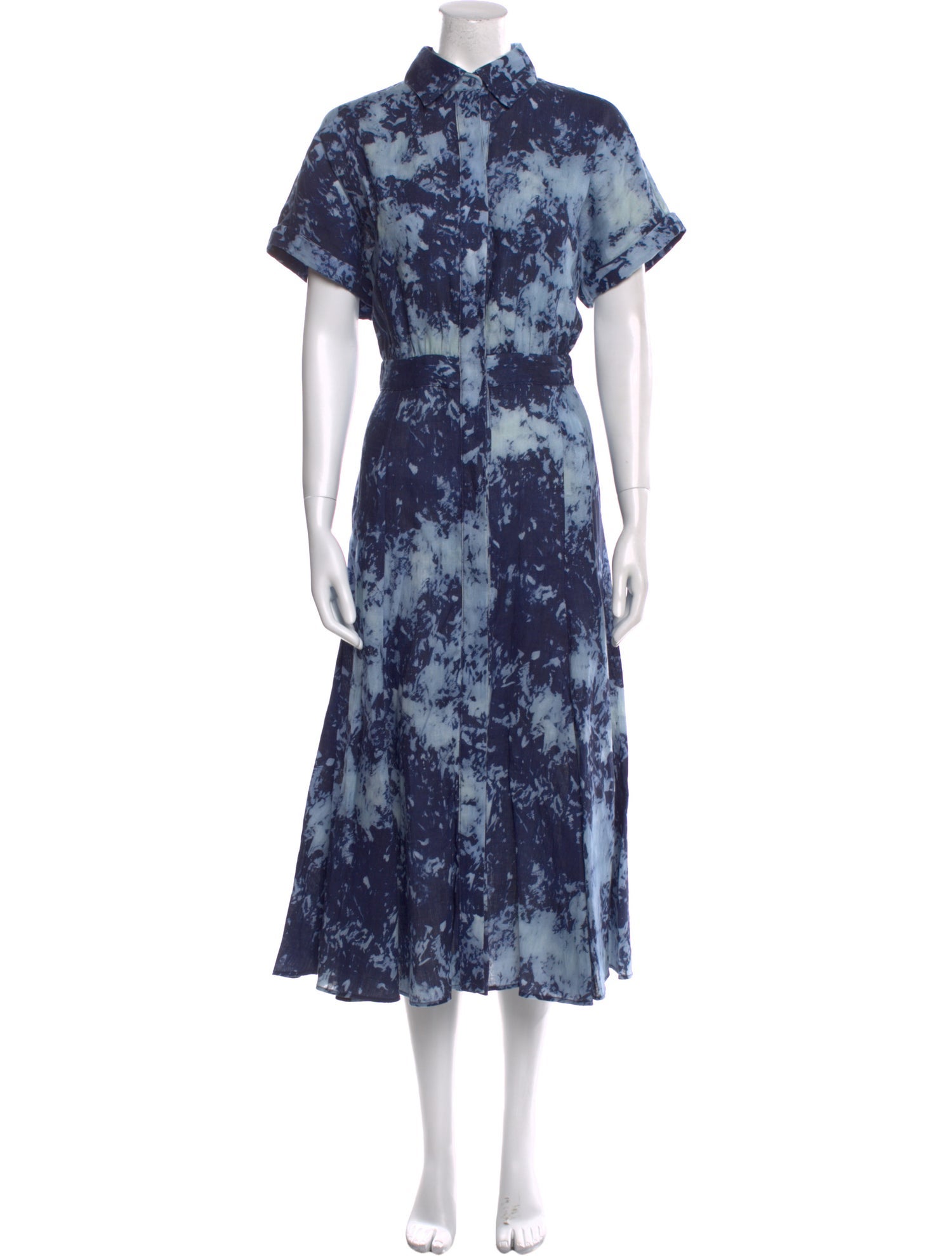 Silvia Tcherassi Linen Midi Length Dress