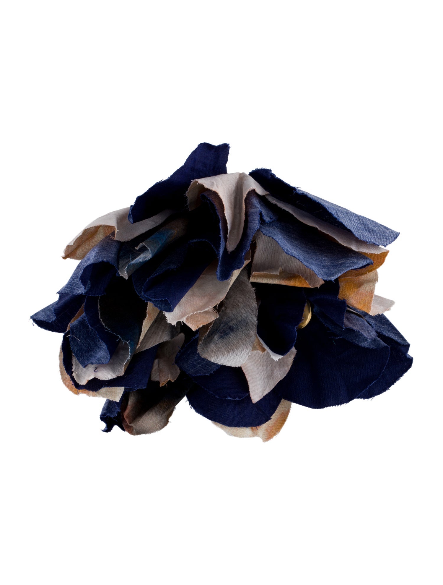 Silvia Tcherassi Fabric Flower Pin Brooch