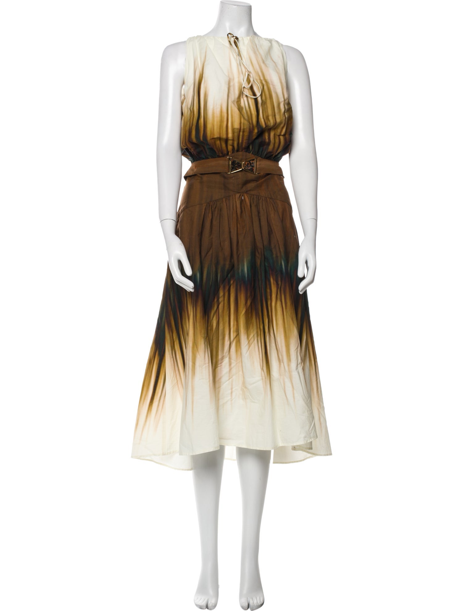 Silvia Tcherassi Berta Degrade-Print Midi Length Dress w/ Tags