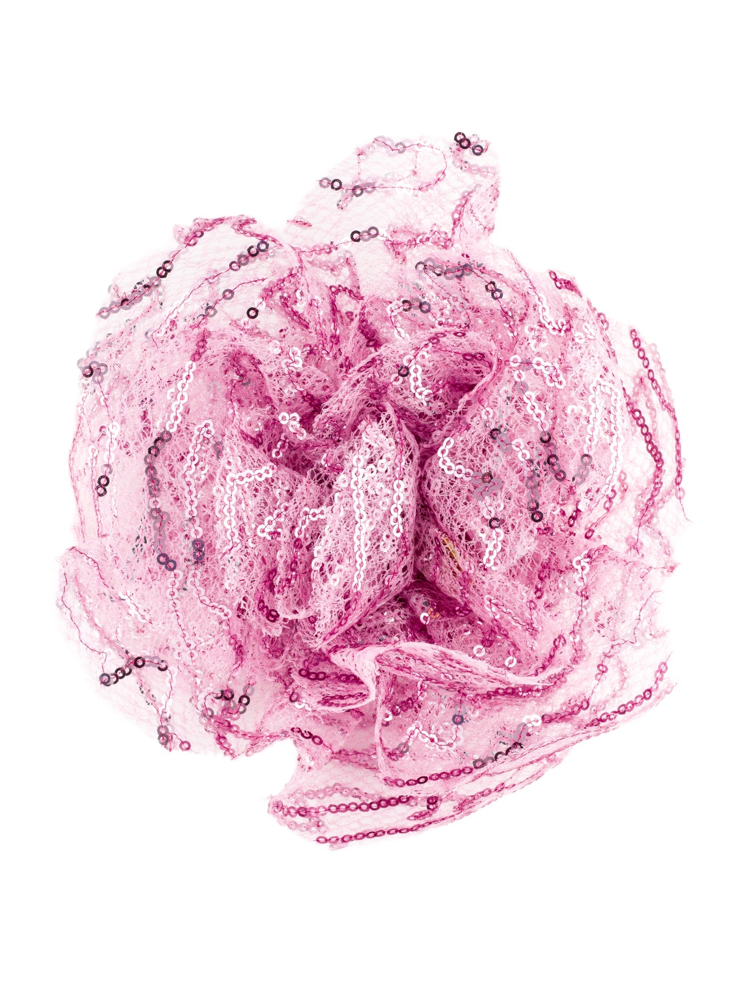 Silvia Tcherassi Lace & Sequin Flower Brooch Pin