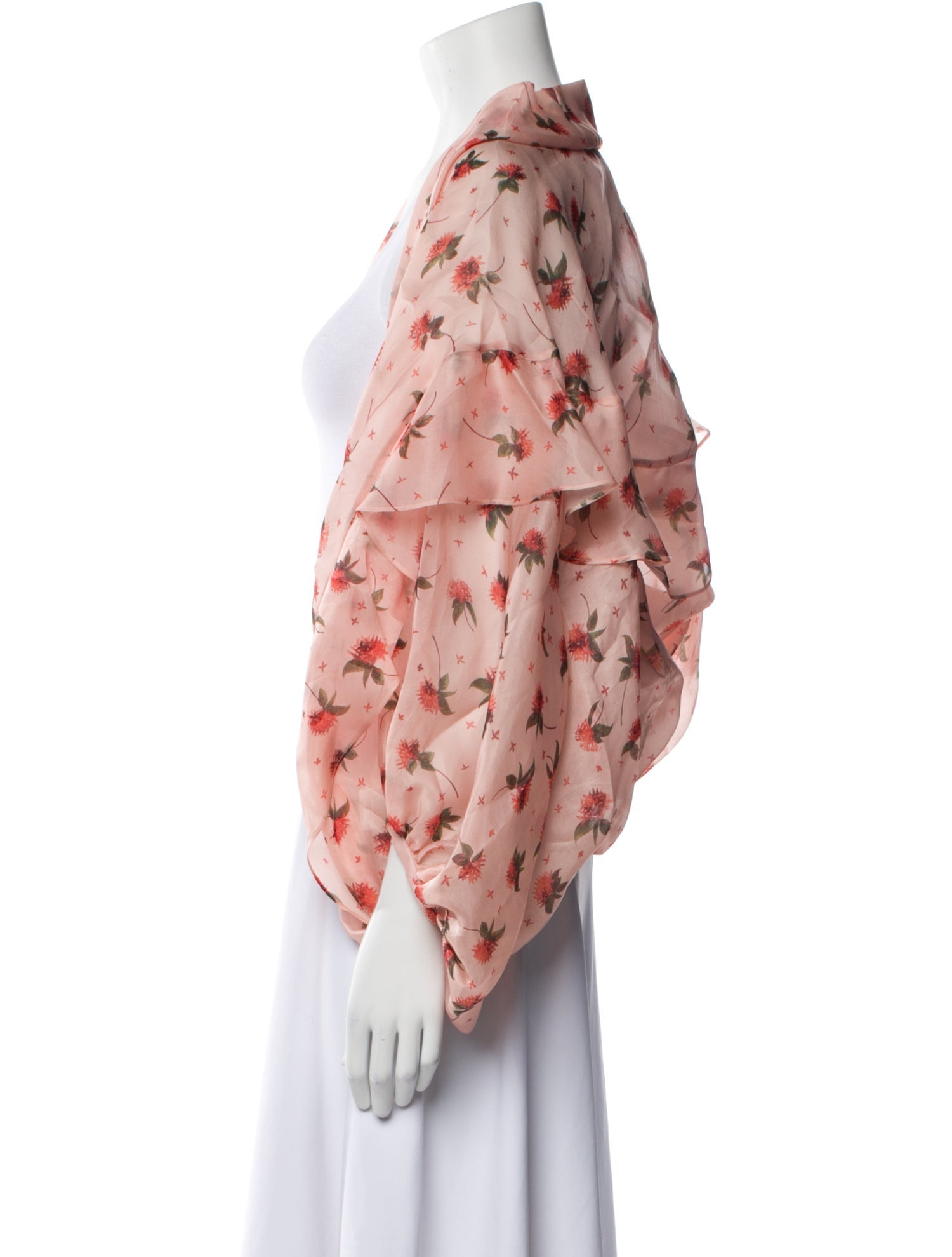 Silvia Tcherassi Silk Floral Print Bolero