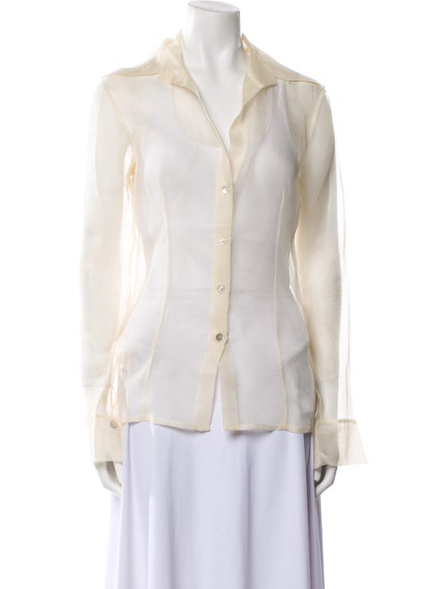 Silvia Tcherassi Long Sleeve Button-Up Top