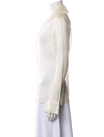 Silvia Tcherassi Long Sleeve Button-Up Top