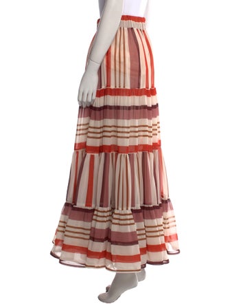 Silvia Tcherassi Striped Midi Length Skirt