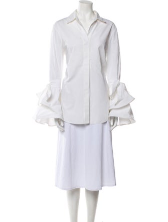 Silvia Tcherassi Long Sleeve Button-Up Top