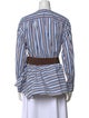 Silvia Tcherassi Striped V-Neck Blouse