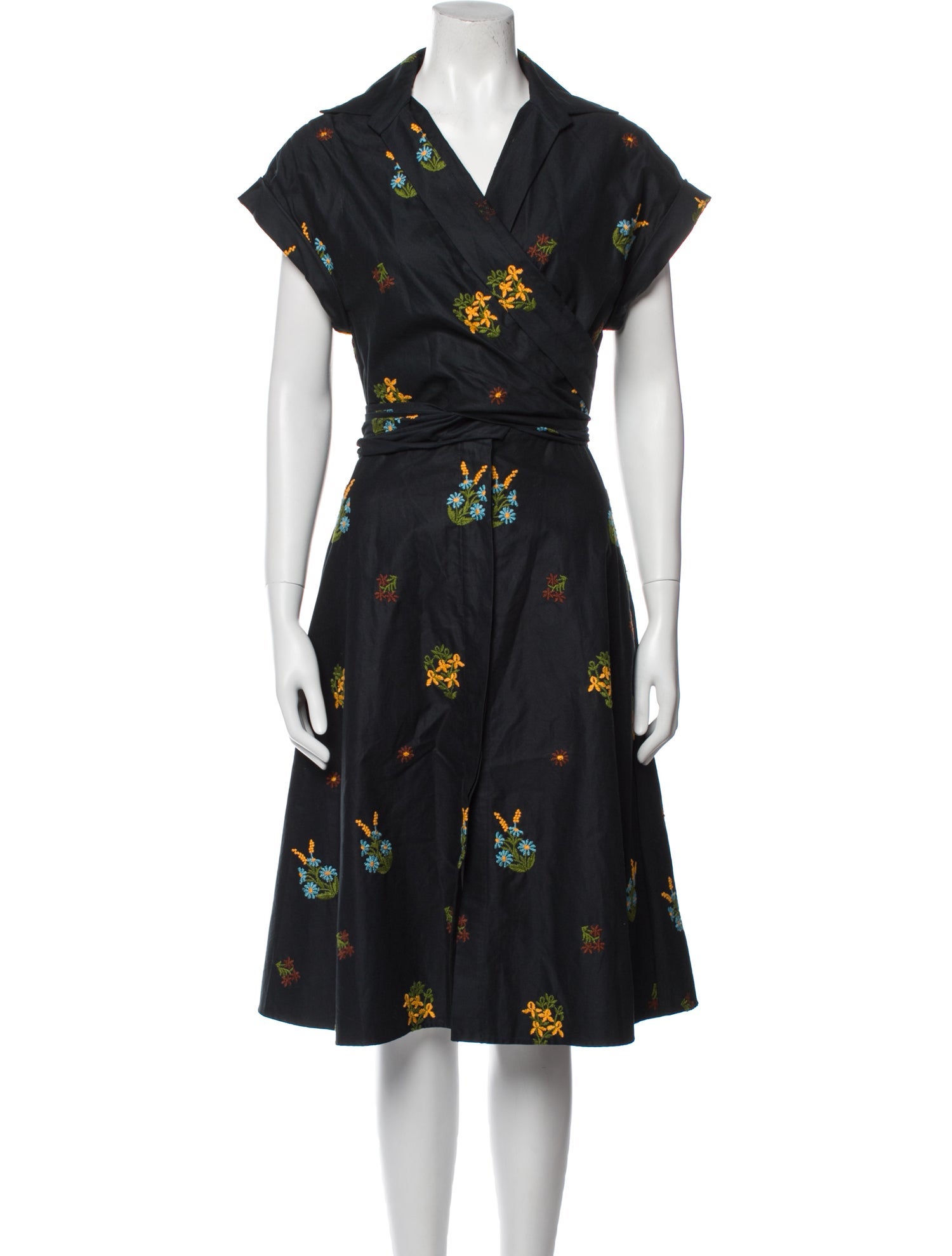 Silvia Tcherassi Floral Print Midi Length Dress