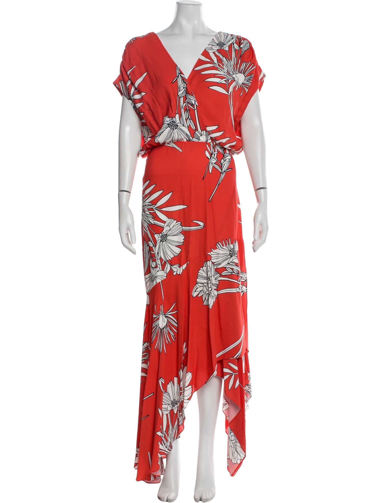 Silvia Tcherassi Floral Print Long Dress
