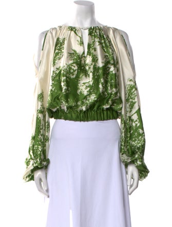 Silvia Tcherassi Silk Printed Blouse