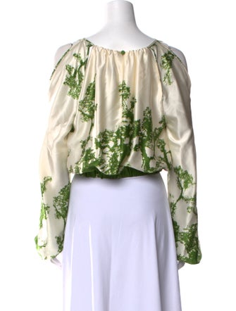 Silvia Tcherassi Silk Printed Blouse