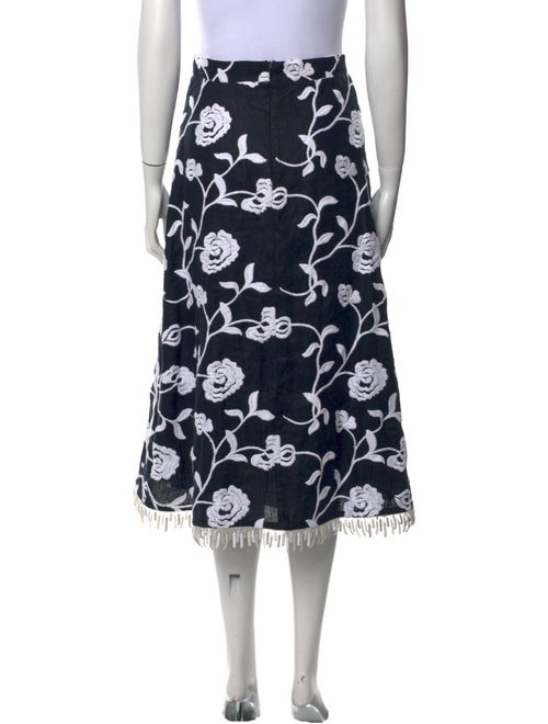 Silvia Tcherassi Linen Midi Length Skirt