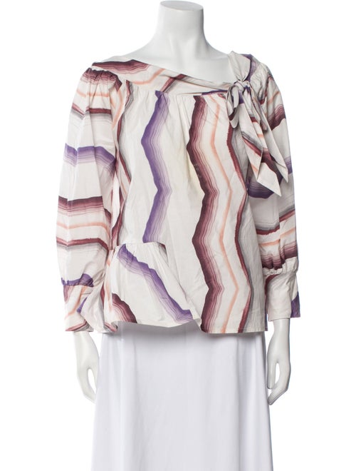 Silvia Tcherassi Printed Asymmetrical Blouse