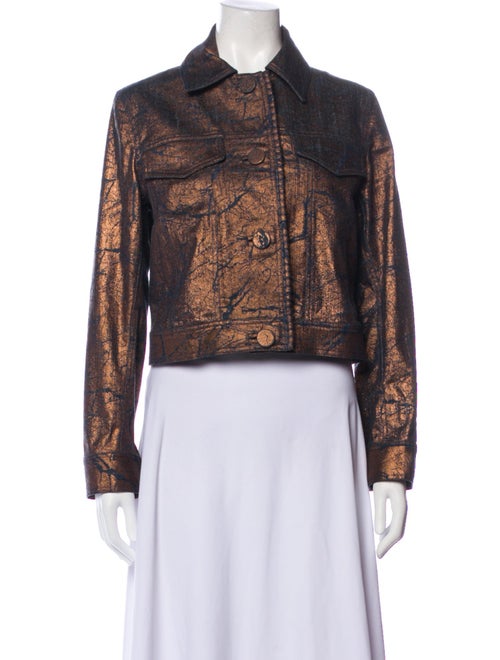 Silvia Tcherassi Printed Biker Jacket w/ Tags