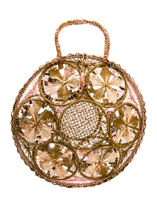 Silvia Tcherassi Raffia Top Handle Bag