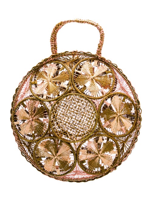 Silvia Tcherassi Raffia Top Handle Bag