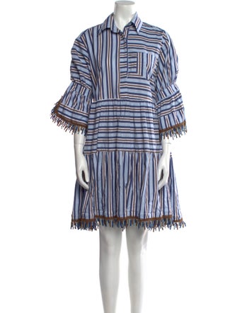 Silvia Tcherassi Striped Knee-Length Dress