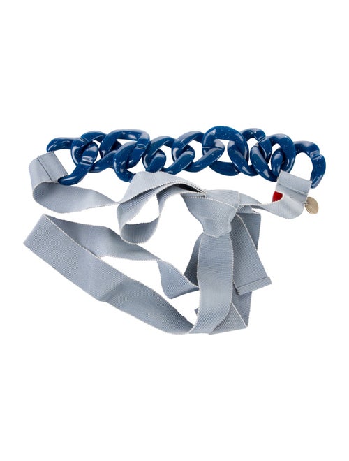 Silvia Tcherassi Wide Chain-Link Accents Waist Belt