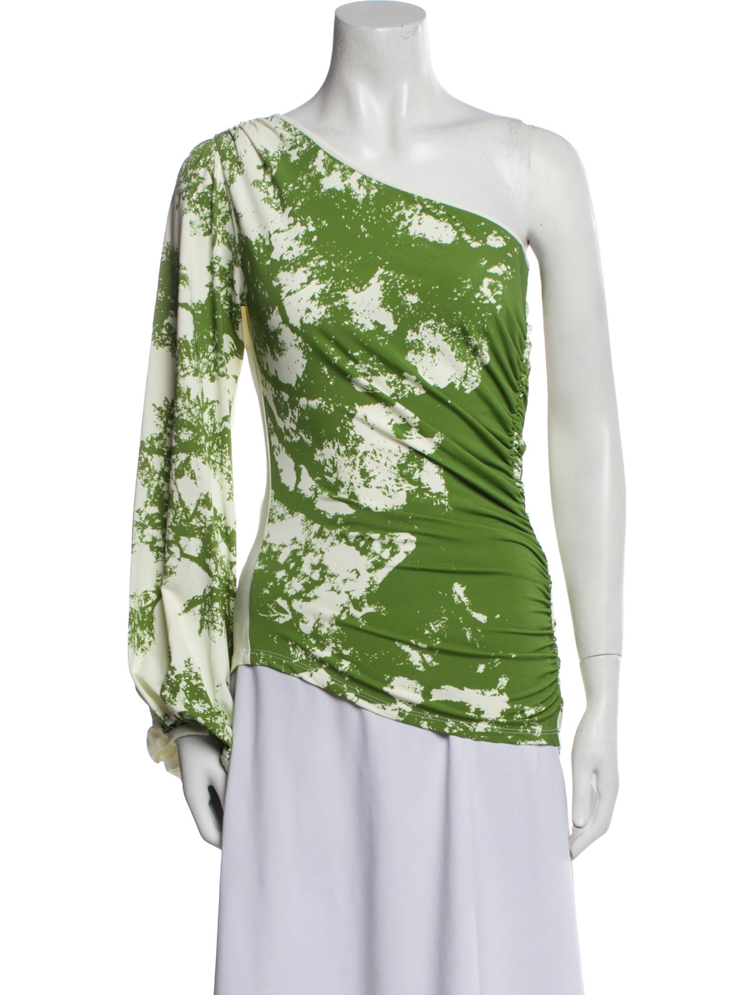 Silvia Tcherassi Floral Print One-Shoulder Blouse w/ Tags