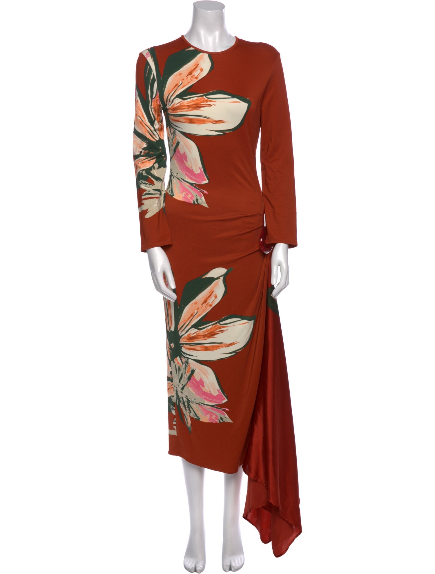 Silvia Tcherassi Floral Print Long Dress
