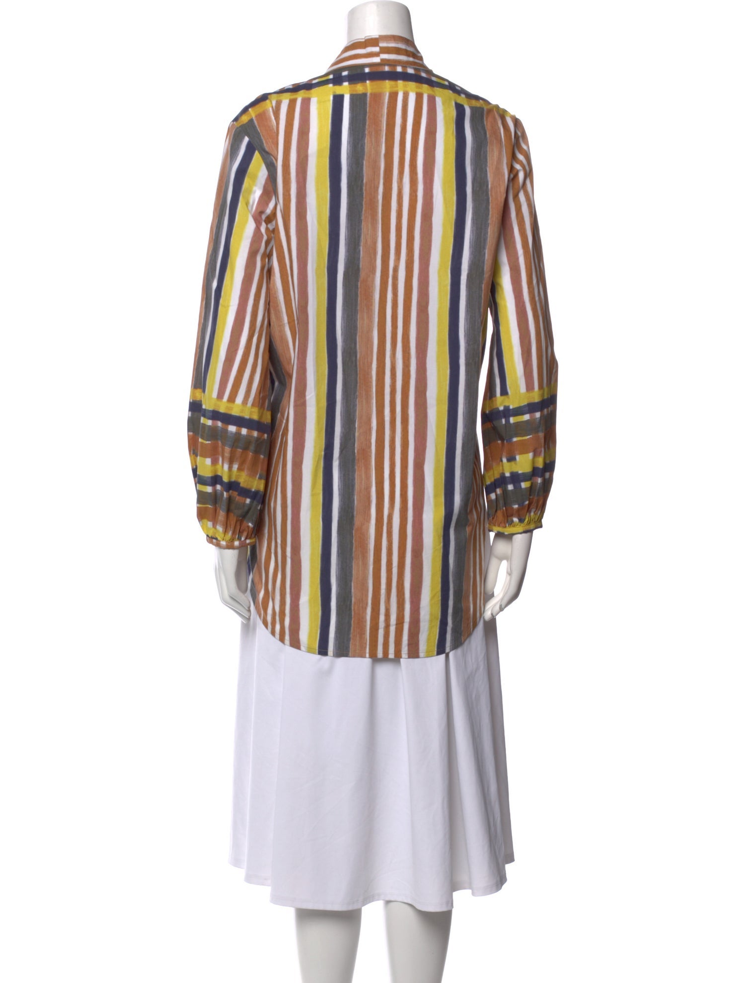 Silvia Tcherassi Striped V-Neck Tunic