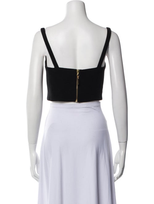 Silvia Tcherassi Wool V-Neck Crop Top