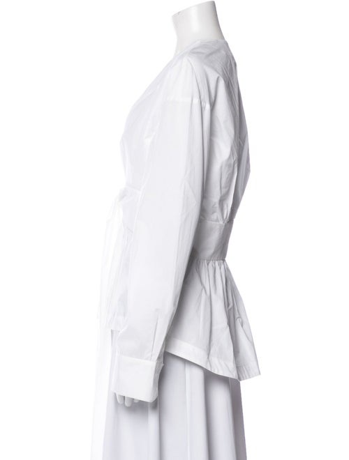 Silvia Tcherassi V-Neck Long Sleeve Blouse