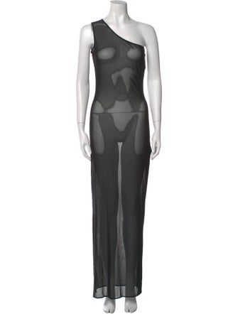 Silvia Tcherassi One-Shoulder Long Dress