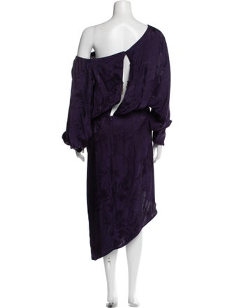 Silvia Tcherassi One-Shoulder Midi Length Dress