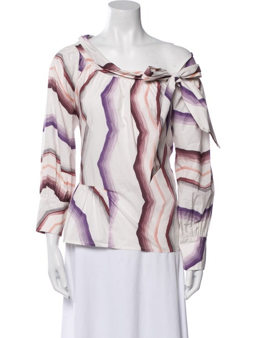 Silvia Tcherassi Printed Asymmetrical Blouse