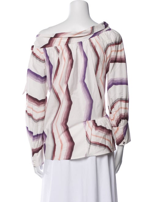 Silvia Tcherassi Printed Asymmetrical Blouse