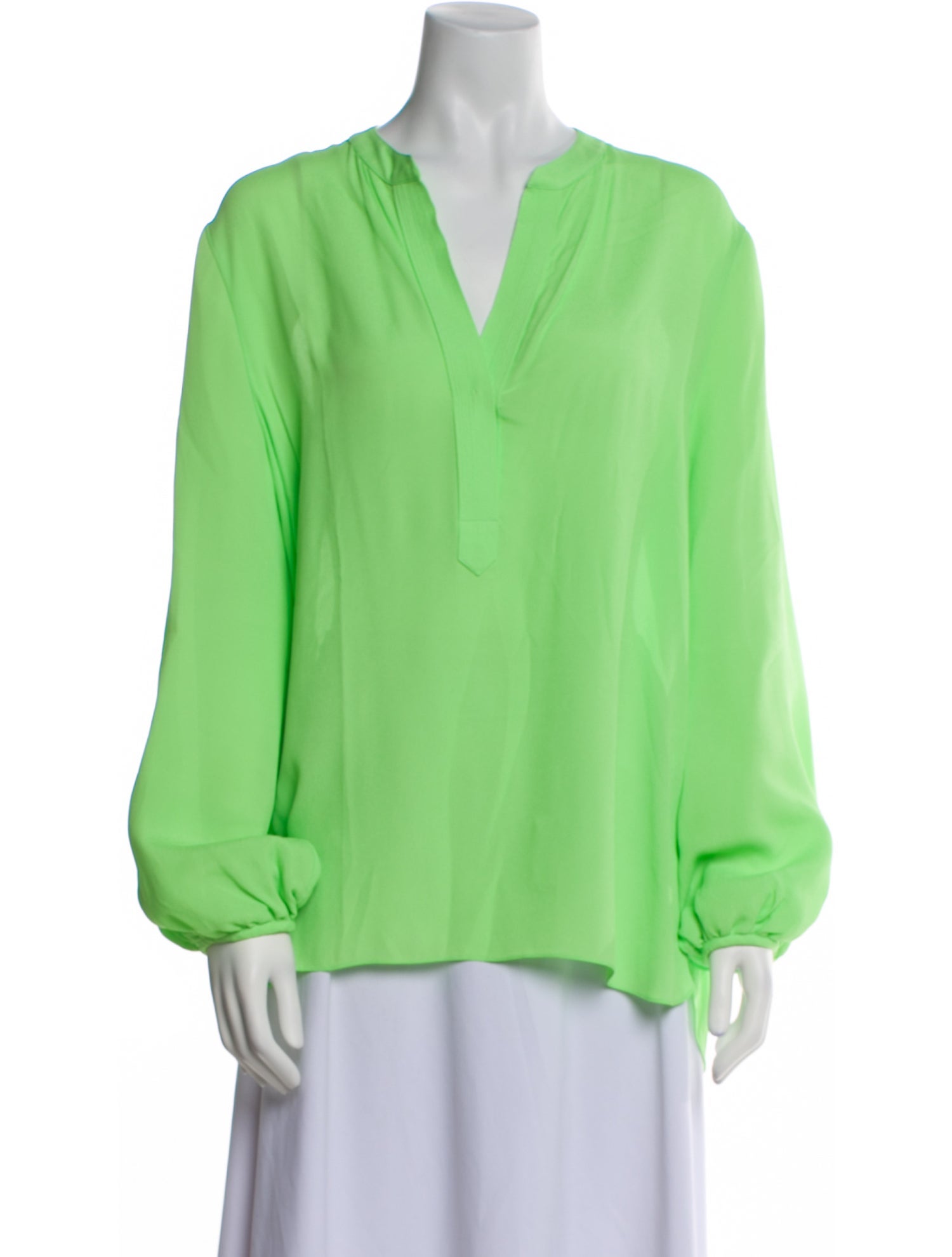 Silvia Tcherassi V-Neck Long Sleeve Blouse