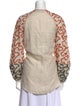 Silvia Tcherassi Linen Printed Blouse