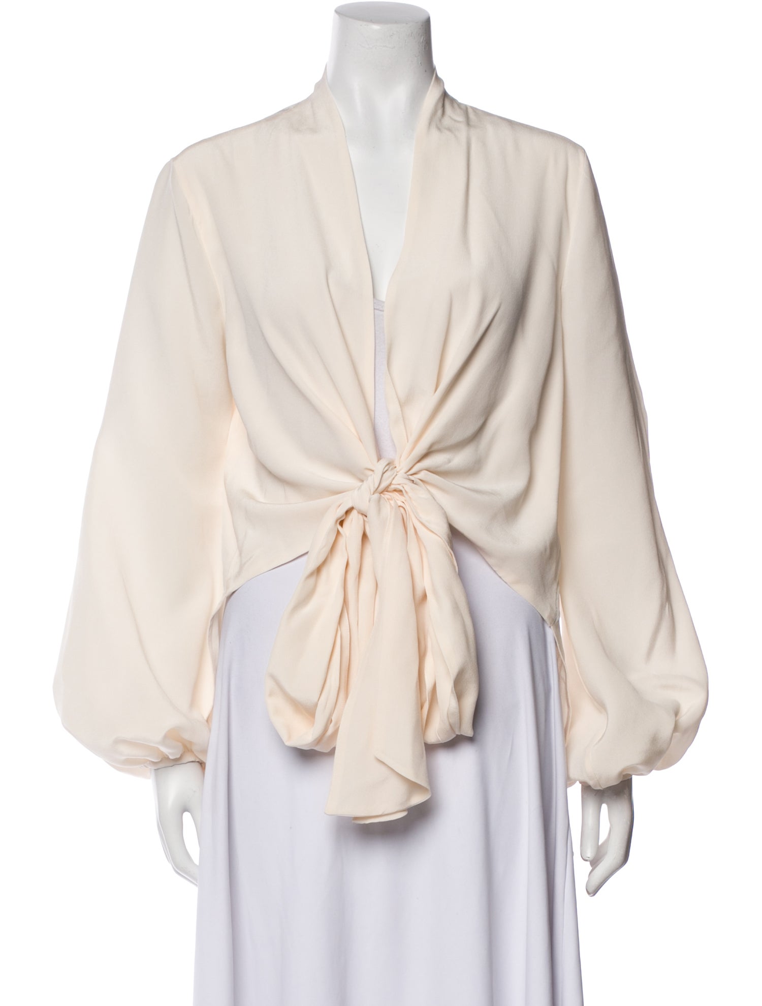 Silvia Tcherassi Silk V-Neck Blouse