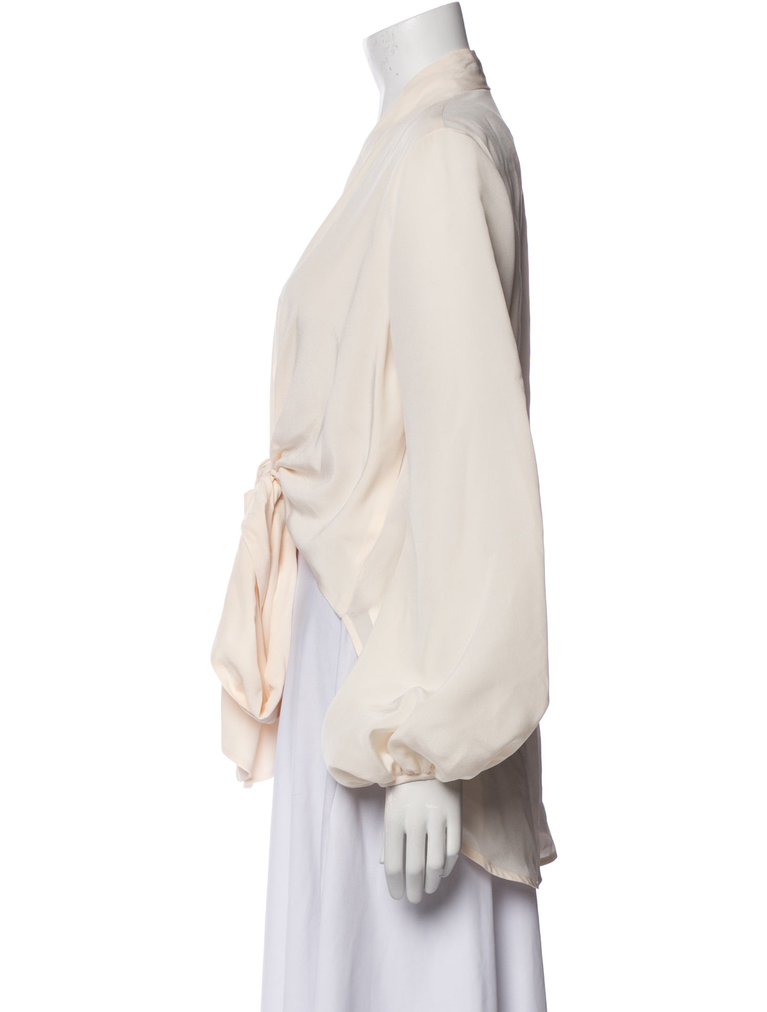 Silvia Tcherassi Silk V-Neck Blouse